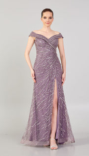 Special Design Slit and Embroidered Evening Dress