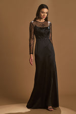 Load image into Gallery viewer, Lace Tiered Evening Dress
