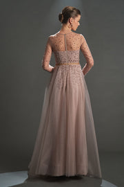 Boncuk Detay İşlemeli Abiye